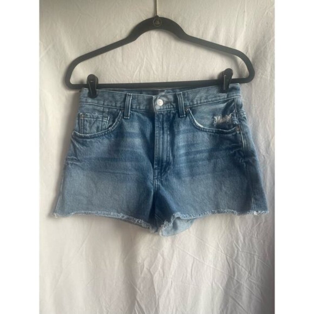 7 for all mankind - Medium Wash Cutoff Shorts - Size 28